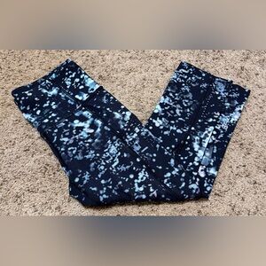 Lululemon Fast & Free Crop II *Nulex 19” Size: 4 Color: Pixel Haze Multi Black